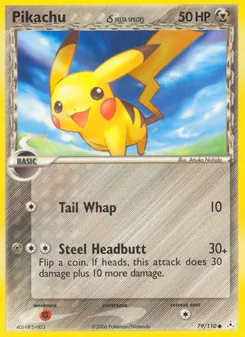 Pikachu δ (Holon Phantoms 79)