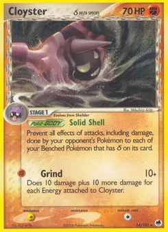 Cloyster δ (Dragon Frontiers 14)