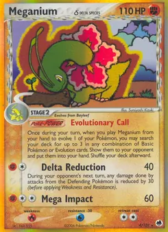 Meganium δ (Dragon Frontiers 4)