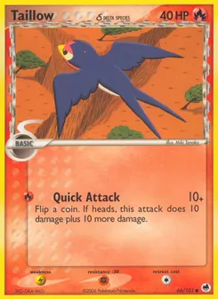 Taillow δ (Dragon Frontiers 66)