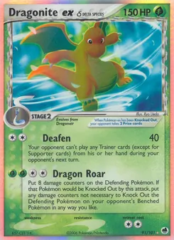 Dragonite ex δ (Dragon Frontiers 91)