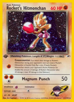 Rocket's Hitmonchan (Gym Heroes 11)