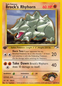 Brock's Rhyhorn (Gym Heroes 22)
