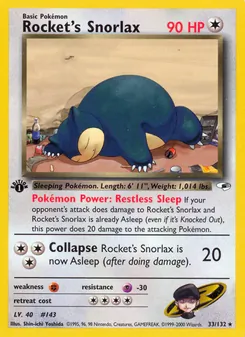 Rocket's Snorlax (Gym Heroes 33)