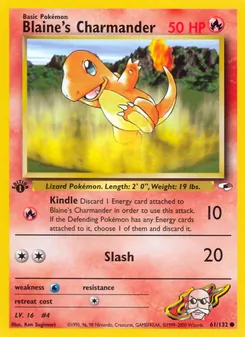 Blaine's Charmander (Gym Heroes 61)