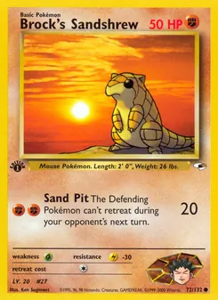 Brock's Sandshrew (Gym Heroes 72)
