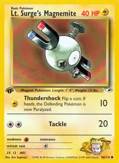 Lt. Surge's Magnemite (Gym Heroes 80)