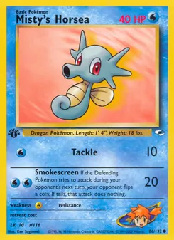 Misty's Horsea (Gym Heroes 86)