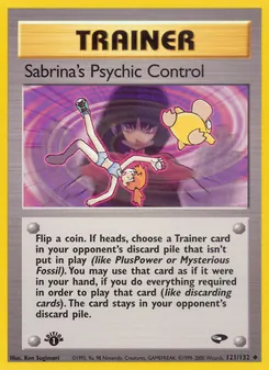 Sabrina's Psychic Control (Gym Challenge 121)