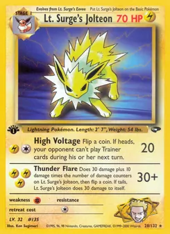 Lt. Surge's Jolteon (Gym Challenge 28)