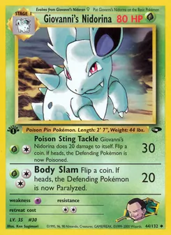 Giovanni's Nidorina (Gym Challenge 44)
