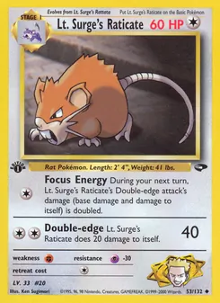 Lt. Surge's Raticate (Gym Challenge 53)