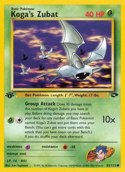 Koga's Zubat (Gym Challenge 83)