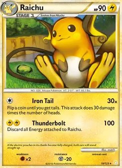 Raichu (HeartGold & SoulSilver 10)
