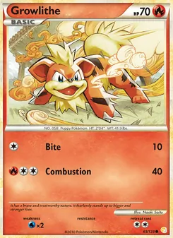 Growlithe (HeartGold & SoulSilver 65)