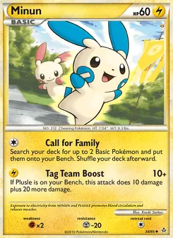 Minun (HS—Unleashed 34)