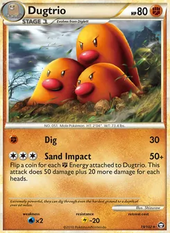 Dugtrio (HS—Triumphant 19)