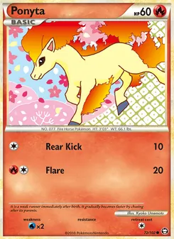 Ponyta (HS—Triumphant 72)