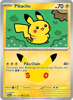 Pikachu (30th Celebration 34)