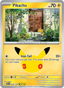 Pikachu (30th Celebration 39)