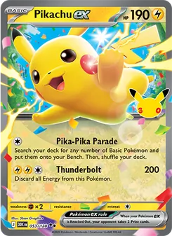 Pikachu ex (30th Celebration 53)