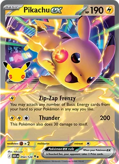 Pikachu ex (30th Celebration 54)