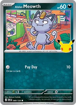 Alolan Meowth (30th Celebration 89)