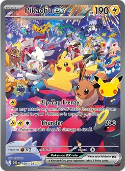 Pikachu ex (30th Celebration 150)