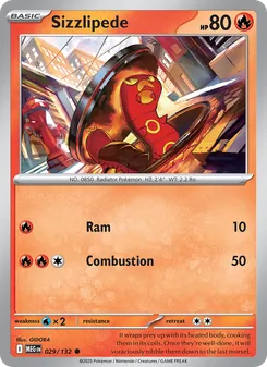 Sizzlipede (Mega Evolution 29)