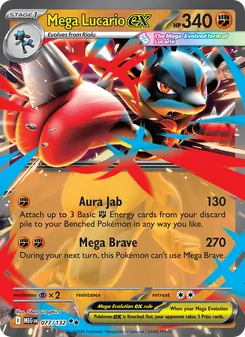 Mega Lucario ex (Mega Evolution 77)