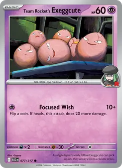 Team Rocket's Exeggcute (Ascended Heroes 77)