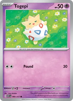 Togepi (Ascended Heroes 80)