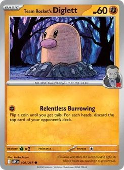 Team Rocket's Diglett (Ascended Heroes 100)