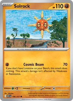 Solrock (Ascended Heroes 106)
