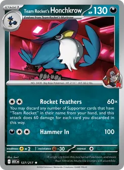Team Rocket's Honchkrow (Ascended Heroes 127)