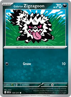 Galarian Zigzagoon (Ascended Heroes 130)