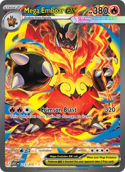 Mega Emboar ex (Ascended Heroes 273)