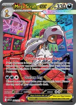Mega Scrafty ex (Ascended Heroes 285)
