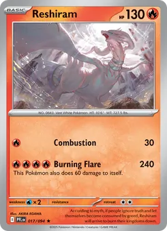 Reshiram (Phantasmal Flames 17)
