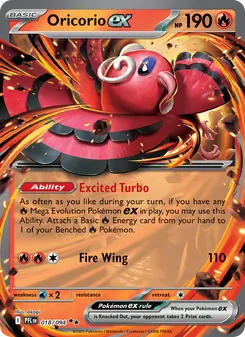 Oricorio ex (Phantasmal Flames 18)