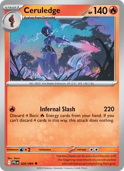 Ceruledge (Phantasmal Flames 20)