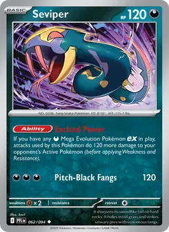 Seviper (Phantasmal Flames 62)