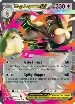 Mega Lopunny ex (Phantasmal Flames 84)