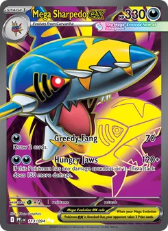 Mega Sharpedo ex (Phantasmal Flames 113)
