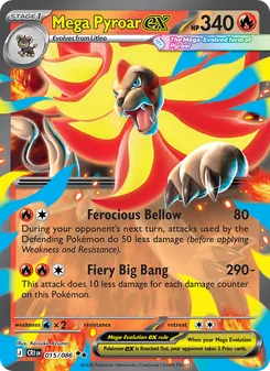 Mega Pyroar ex (Chaos Rising 15)