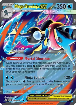 Mega Greninja ex (Chaos Rising 22)