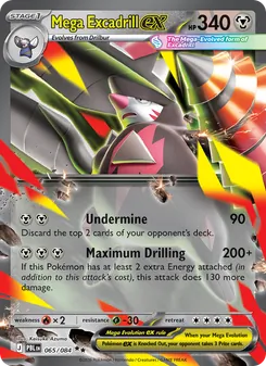 Mega Excadrill ex (Pitch Black 65)