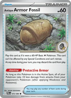 Antique Armor Fossil (Pitch Black 72)