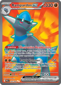 Rampardos ex (Pitch Black 100)