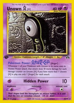 Unown [A] (Neo Discovery 33)